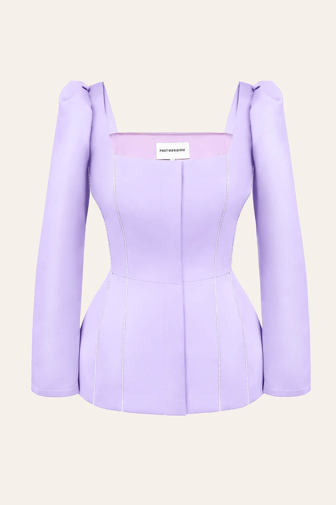 Satin Decorated Top - POST MERIDIEM