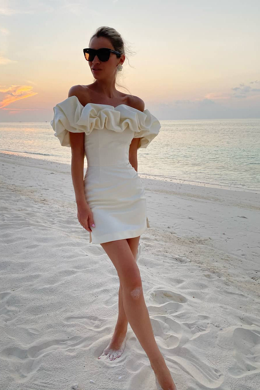 Meringue" Mini Dress POST MERIDIEM Meringue" Mini Dress POST MERIDIEM