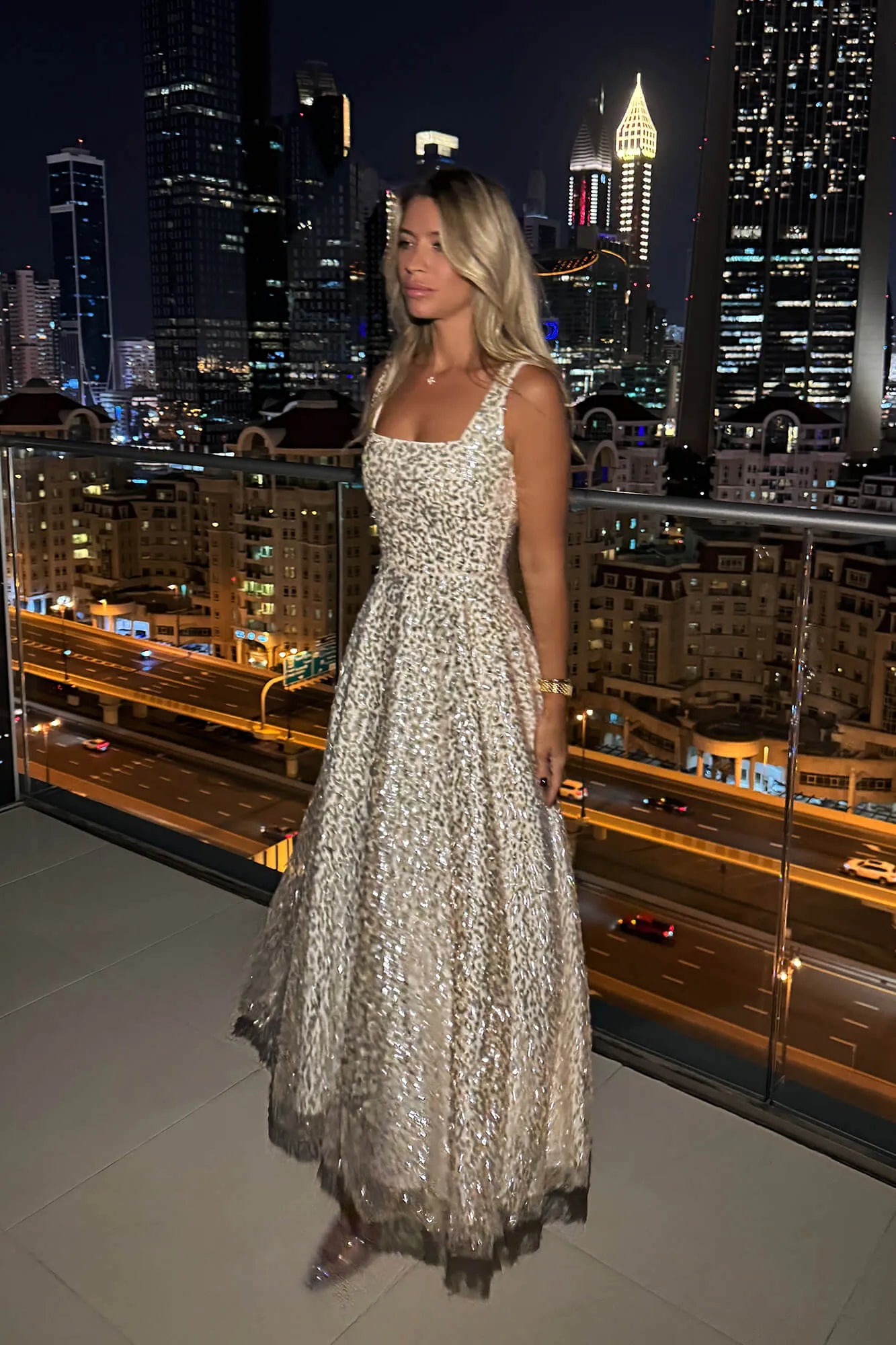 square neck sequin midi dress Sequin Square Neck Midi Dress – POST MERIDIEM