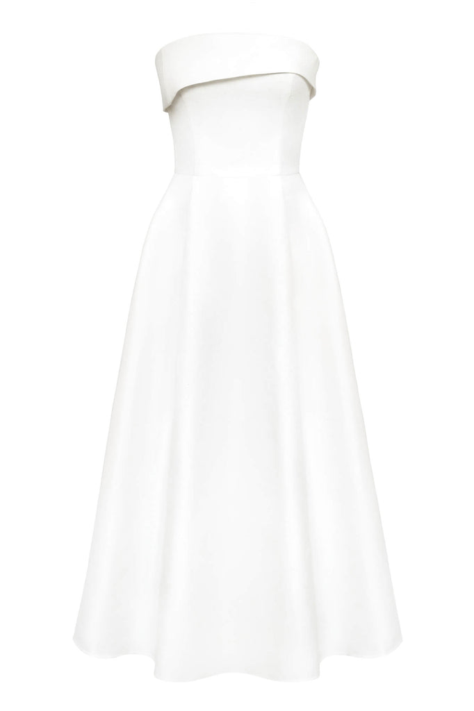 Jacquard Midi Dress with Turn-up - POST MERIDIEM