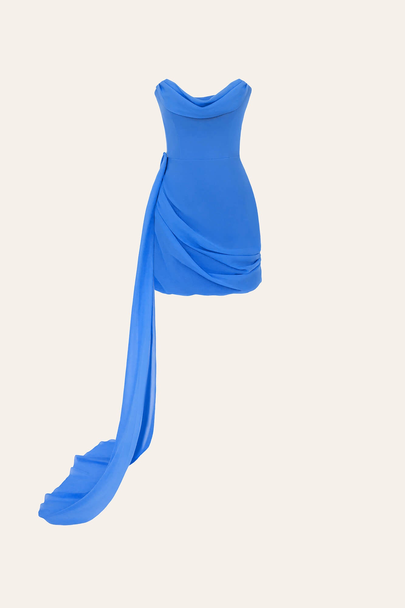 【I AM MARI】See-Through Bustier Chiffon Ops (Mini/Long)★ Strój kąpielowy jednoczęściowy bardotka Czarny | Sklep Miss Lou