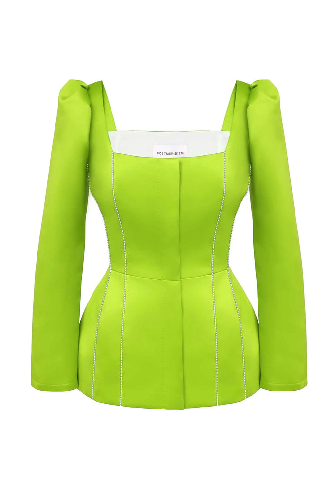 Satin Decorated Top - POST MERIDIEM