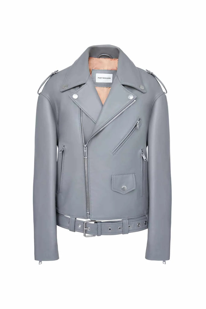 Oversized Leather Lacket - POST MERIDIEM