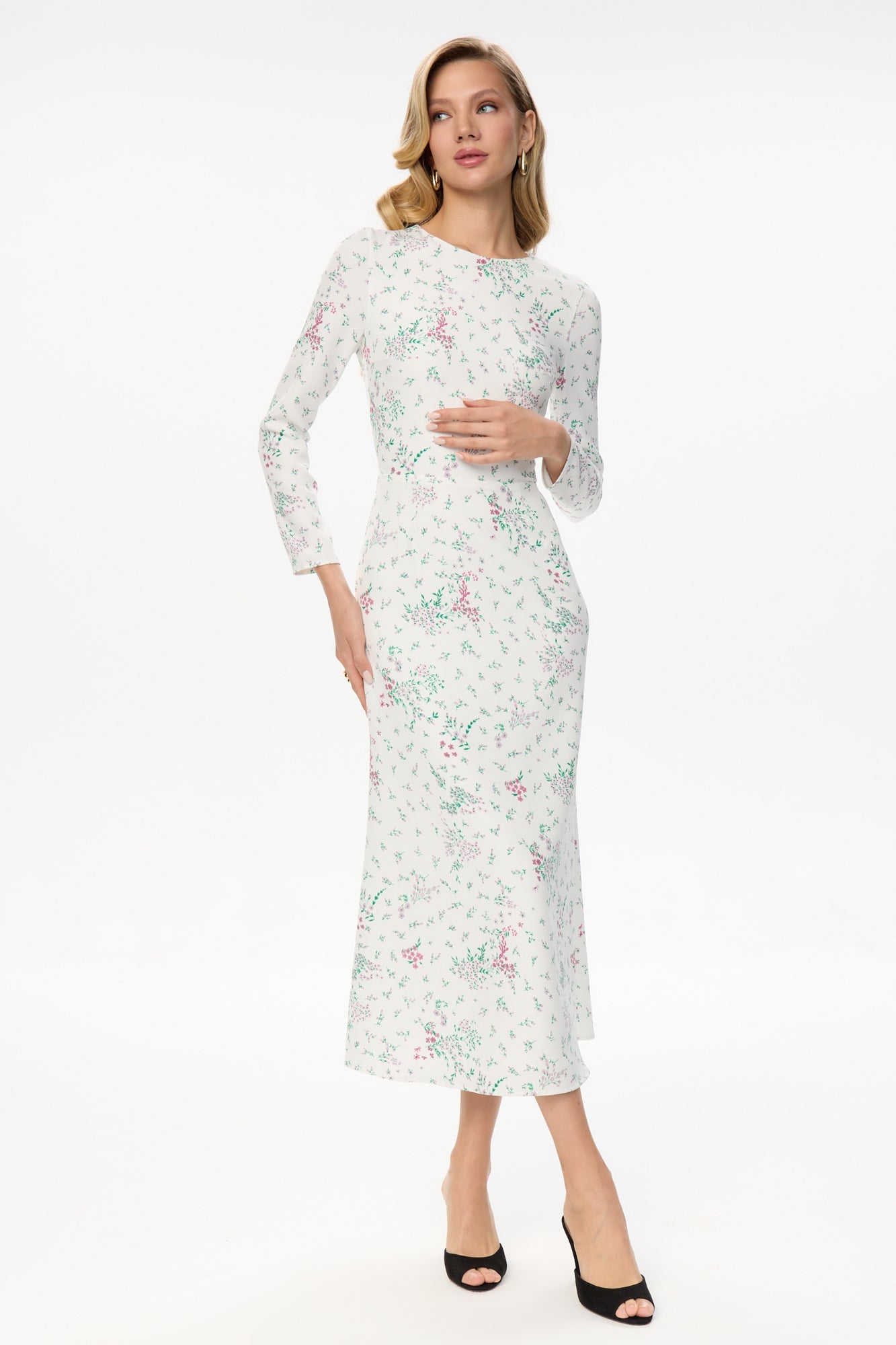 Long Sleeve Midi Dress  POST MERIDIEM