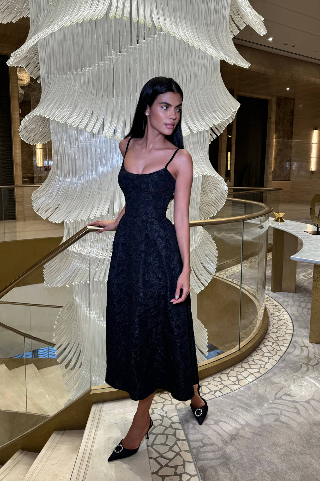 jacquard fitted corset bustier dress Jacquard Fitted Corset Bustier Dress – POST MERIDIEM EU
