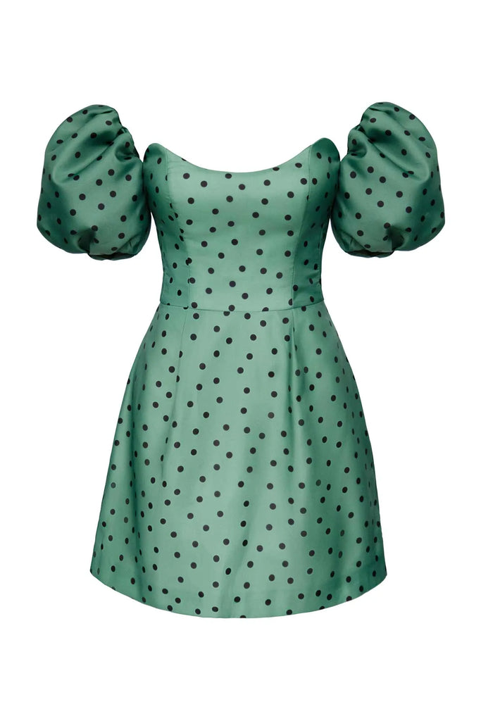 Puffy Sleeve Bell Mini Dress - POST MERIDIEM