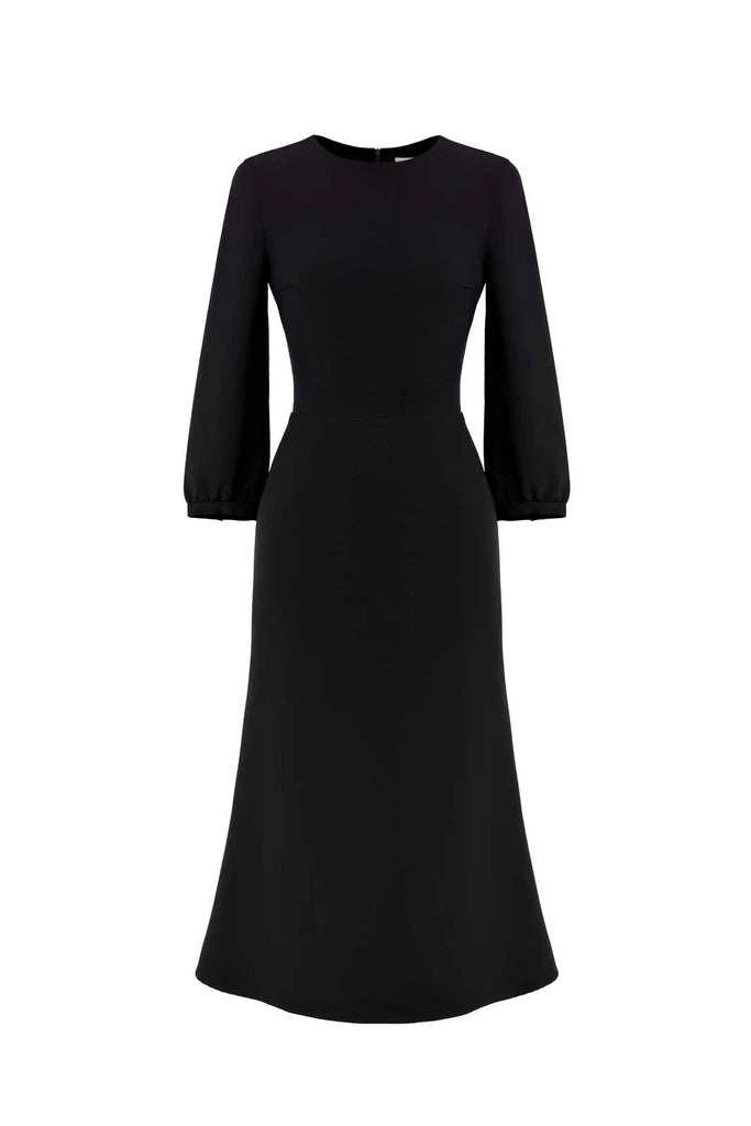 Viscose Fitted Dress - POST MERIDIEM