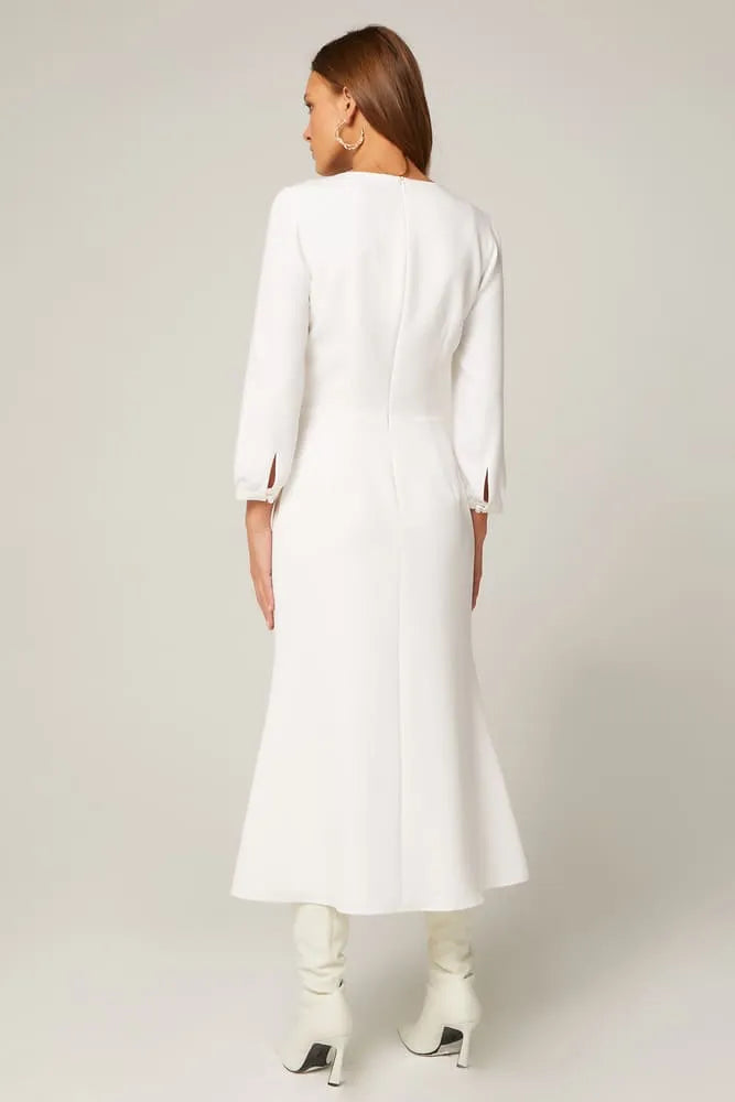 Viscose Fitted Dress - POST MERIDIEM