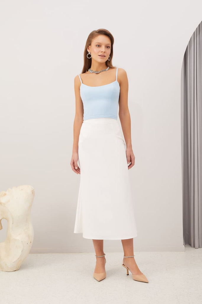 Viscose Corset Crop Top - POST MERIDIEM