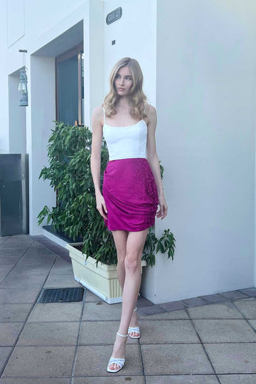 Draped Mini Skirt - POST MERIDIEM