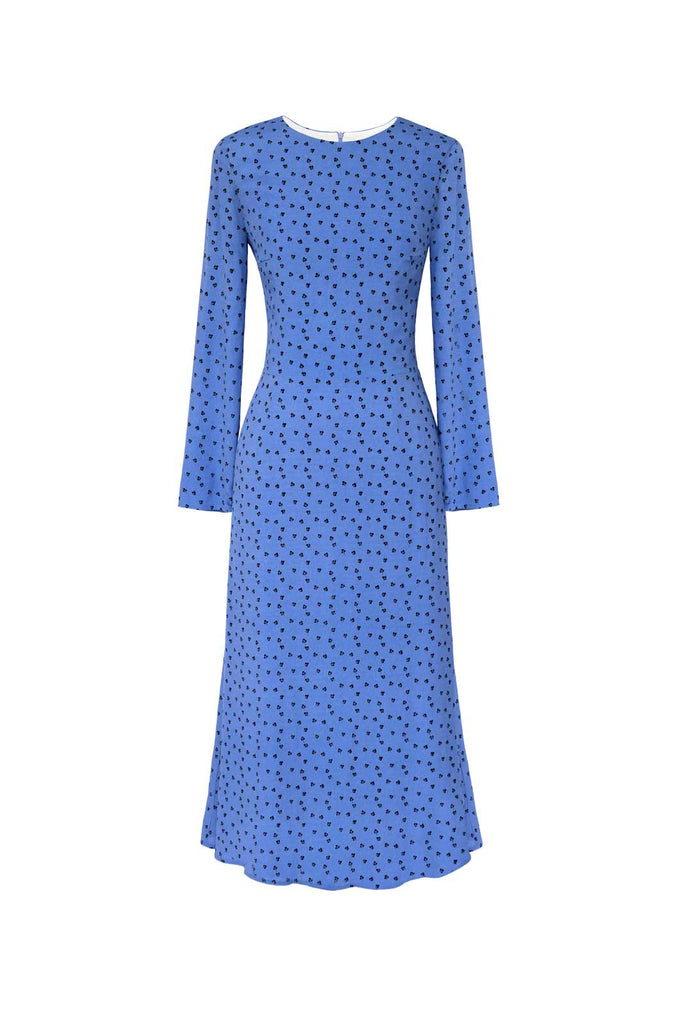 Godet Silhouette Long Sleeve Midi Dress – POST MERIDIEM