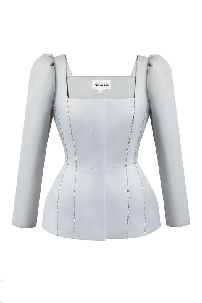 Satin Decorated Top - POST MERIDIEM