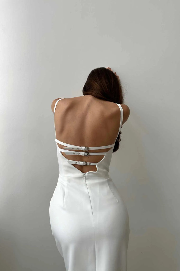 Strappy Back Bustier Dress - POST MERIDIEM