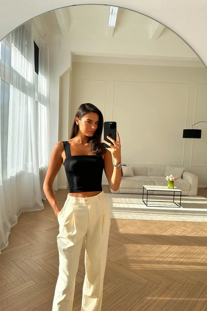 Straight Corset Crop Top - POST MERIDIEM