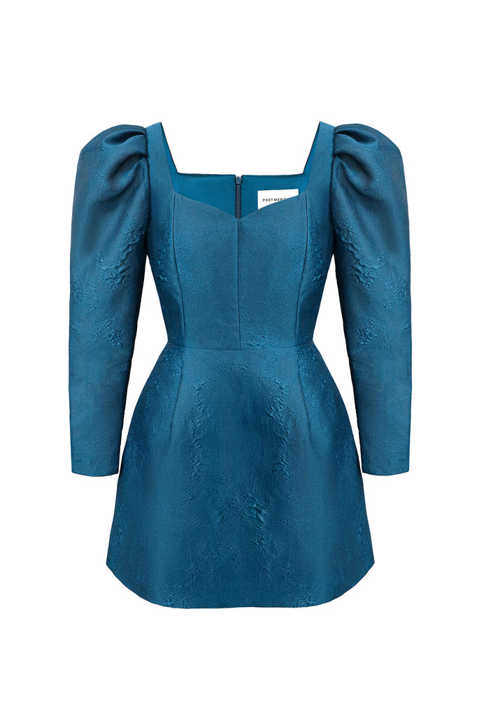 Jacquard Long Sleeve Mini Dress - POST MERIDIEM